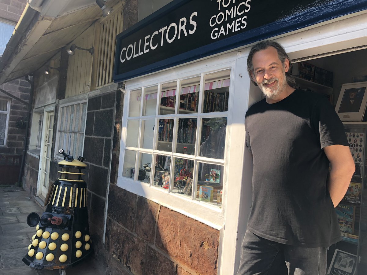 I reckon revolutionary Derbyshire mill owner Joseph Arkwright wd be thrilled that Ian Jackson has opened up his excellent comic/SF Cromford Collectors Corner in one of his workshops. (Also on Facebook)