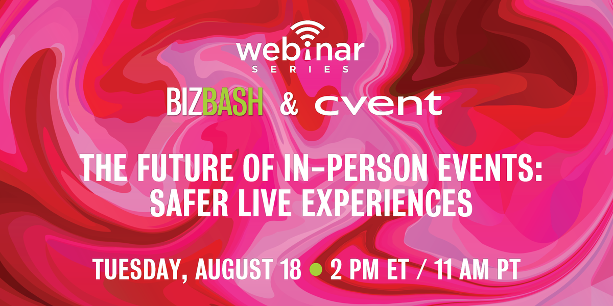 From socially-distant layouts to touchless contact sharing, uncover new ways to ensure a safe—and successful—in-person experience during an all-new webinar on 8/18 at 2 pm ET / 11 am PT. Register now: bizba.sh/cvent0818 

<a href="/cvent/">Cvent</a> #BizBash #smartevents #eventprofs