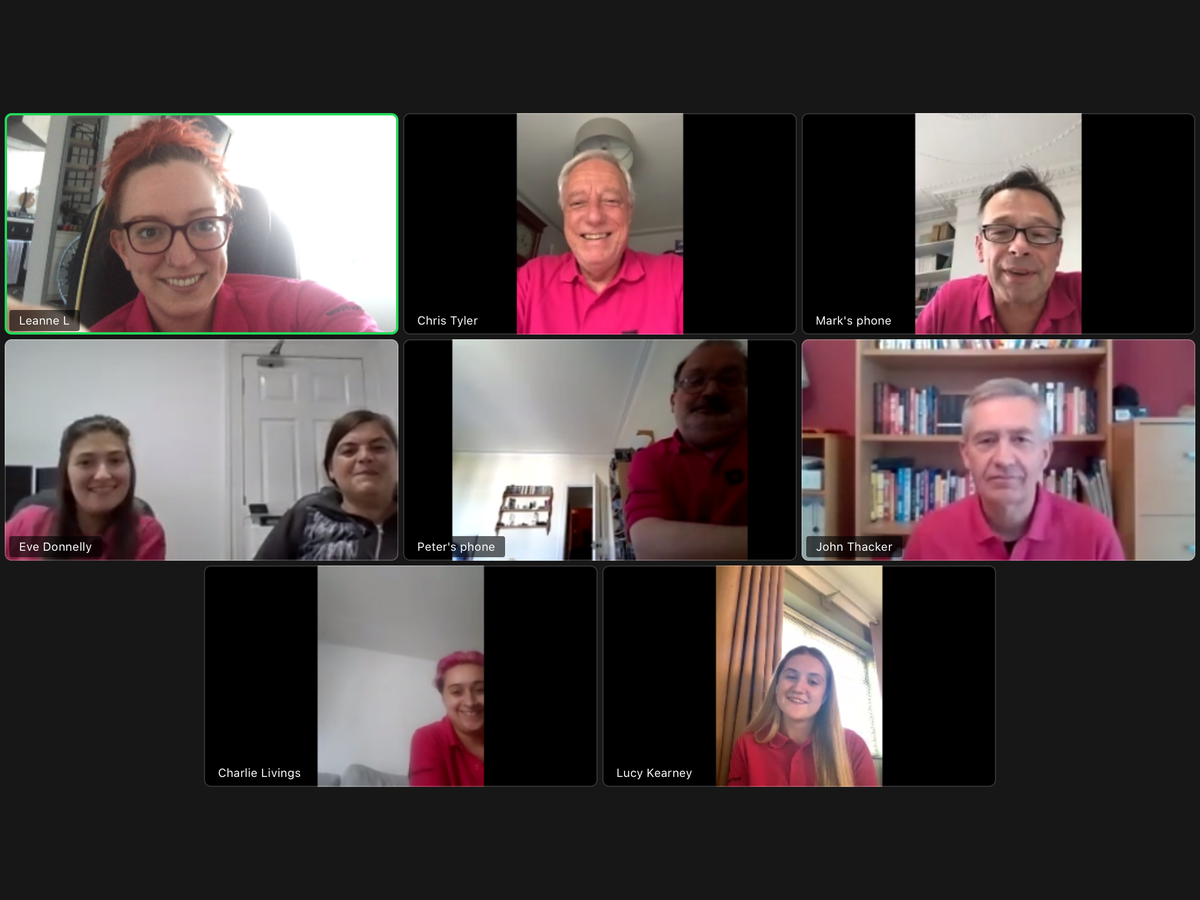 Still having our team meetings #onzoom loving our 2020 uniform brightens up the office (or home!) thanks <a href="/directboot/">Direct Boot</a> love our staff