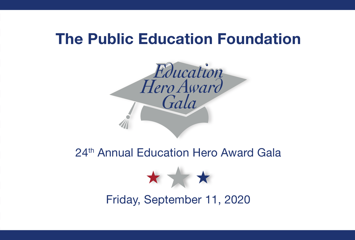 ThePEFtoday's tweet photo. Join us September 11, 2020 at 7:00 pm for a night of celebration as we dedicate this year’s Education Hero Award Gala to our Community Heroes!

Tune in at https://t.co/fBBJuZk4x3 or on @VegasPBS Channel 10! #EdHero2020 #VegasPBS #PullingTogetherMatters https://t.co/PzdMef5Mkt