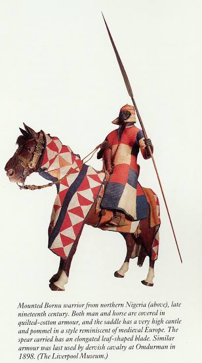 In the sixteenth century civilization of Kanem-Borno and the emperor’s cavalry had golden “stirrups, spurs, bits and buckles.” even the ruler’s dogs had “chains of the finest gold”.