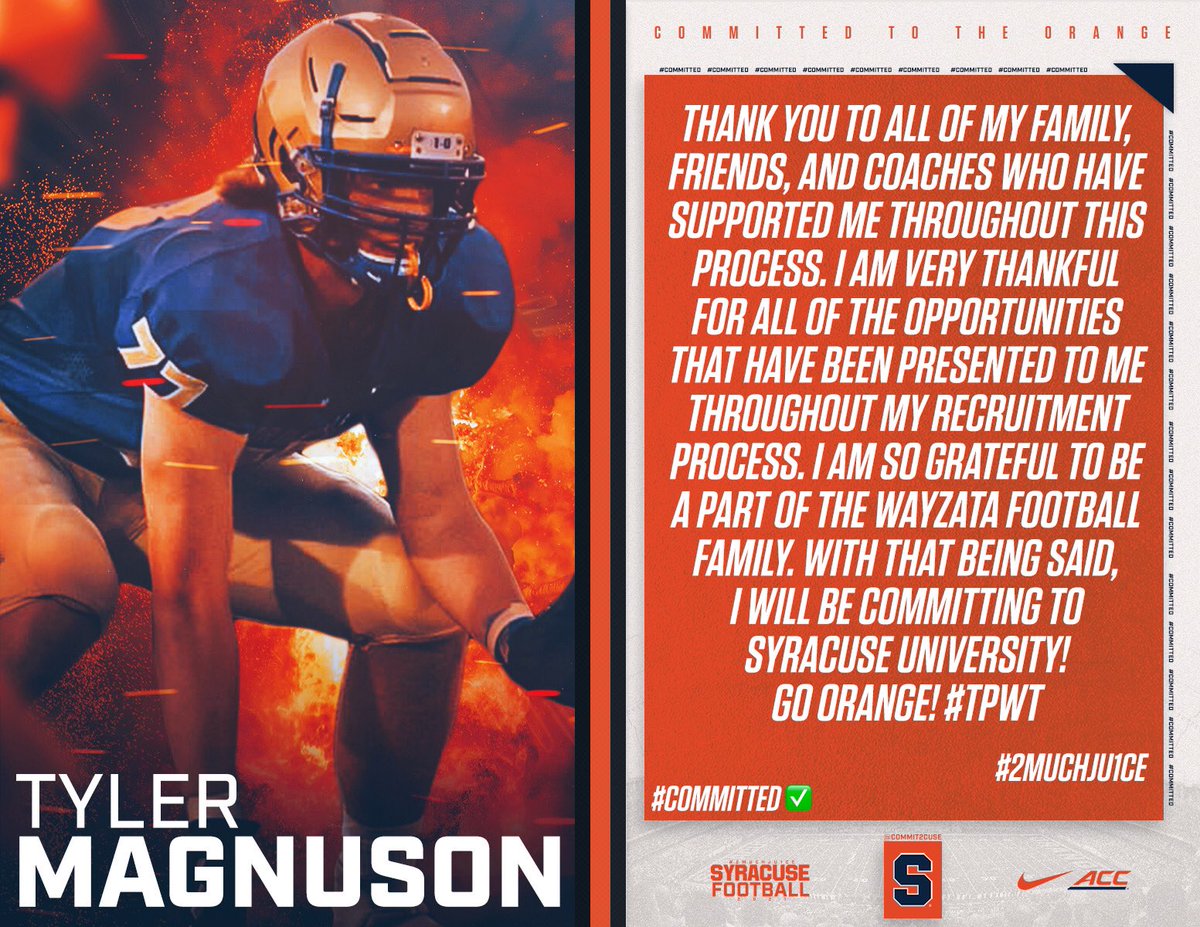 Go Orange! #2MuchJu1ce #OITNF #GoOrange #JuicedUp @CoachCavCuseOL <a href="/CoachNJ_Monroe/">Nick Monroe</a> @CoachBabersCuse