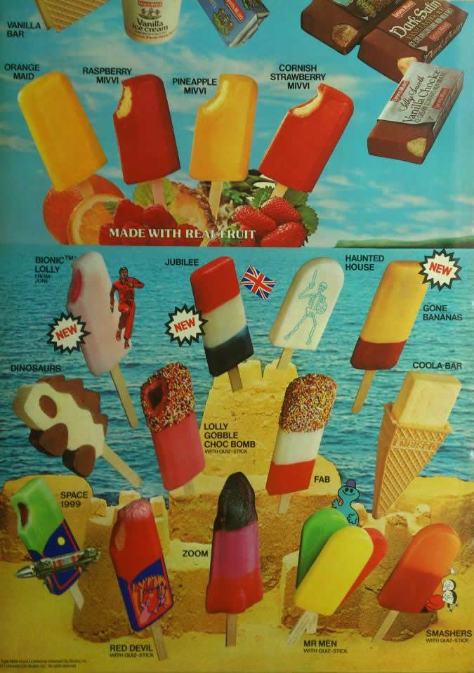 As it's a  #heatwave let's take a moment to celebrate the ice lollies of Europe. They play such a vital role in our well-being...First: the lollies of Britain!