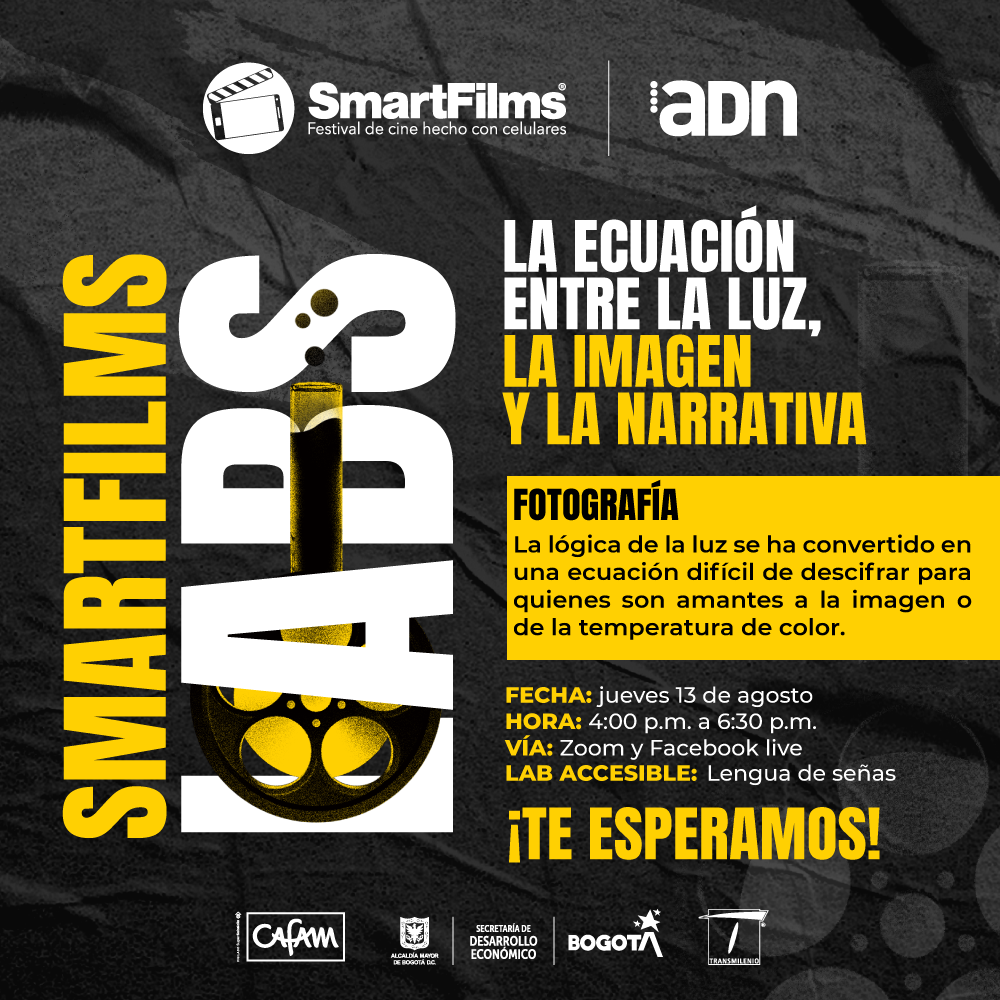smartfilmsco's tweet photo. Estamos en el último mes de convocatoria, aprovecha este #SmartFilmsLabs de fotografía para darle a tu corto esos últimos detalles.
invita @adncolombia
¡Te esperamos! 13 de agosto, 4:00 p.m.
Regístrate sin costo:
https://t.co/qftW3b0CIx
#YoSoySmartFilms #Cortos #SmartFilms https://t.co/o1ypM7Ih7t