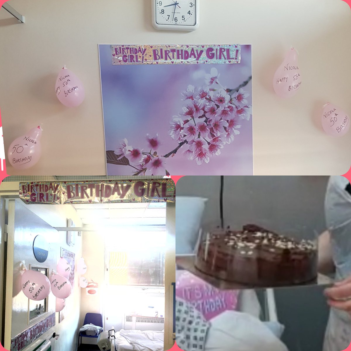 Today we celebrated a patients 50th birthday 🥳🥳💐💐 we decorated her room, she cried with delight, with a big chocolate cake 🎂 #everypatientsmatters #betteratbedford 🥳 #NHS #bedfordhospital <a href="/JaneDove7/">Jane Dove</a> <a href="/bedfordhospital/">Bedford Hospital (Bedfordshire Hospitals NHS FT)</a> 💐💐