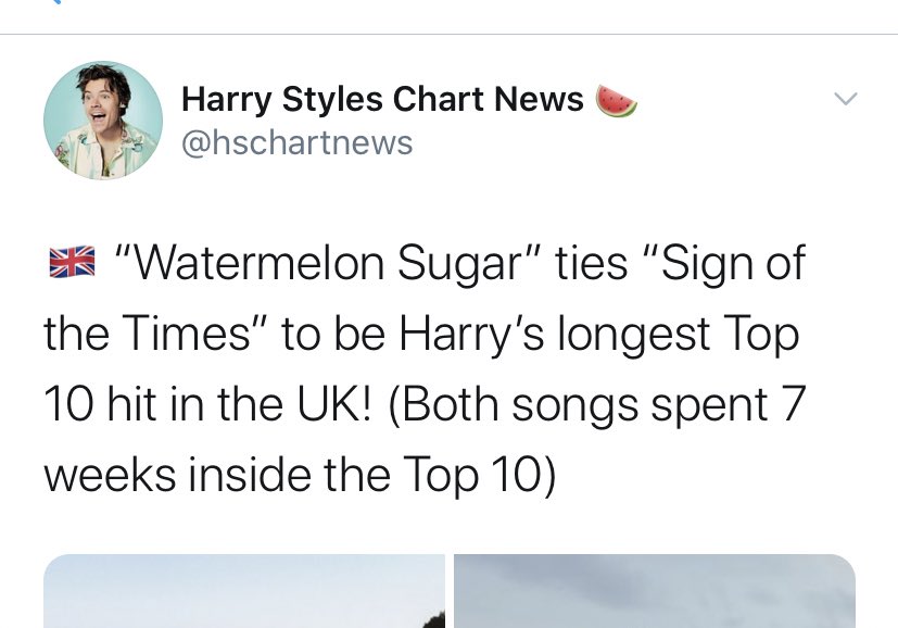 -“Fine Line” spends 34th weeks in the top 10 on the UK official chart and Ireland official chart. It has been inside the top 10 since its release in December 2019. -“Watermelon Sugar” has reached a new peak of #4 on the UK official chart, has been in the top 10 for 7 weeks now.