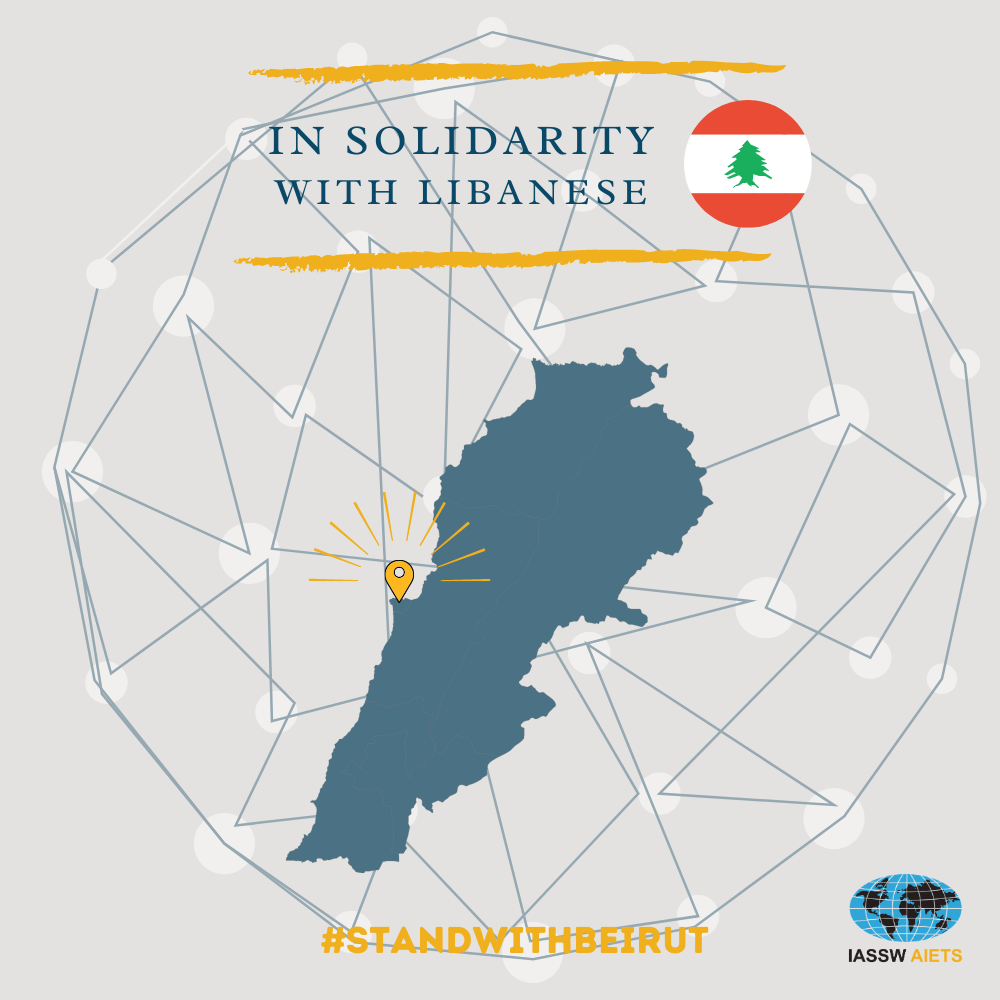 IasswC's tweet photo. IASSW stands with  #beirutlebanon in #Solidarity
>>>>https://t.co/hQVKdk7Jfw

#iassw #BeirutExplosion https://t.co/bjKdwAPmAq