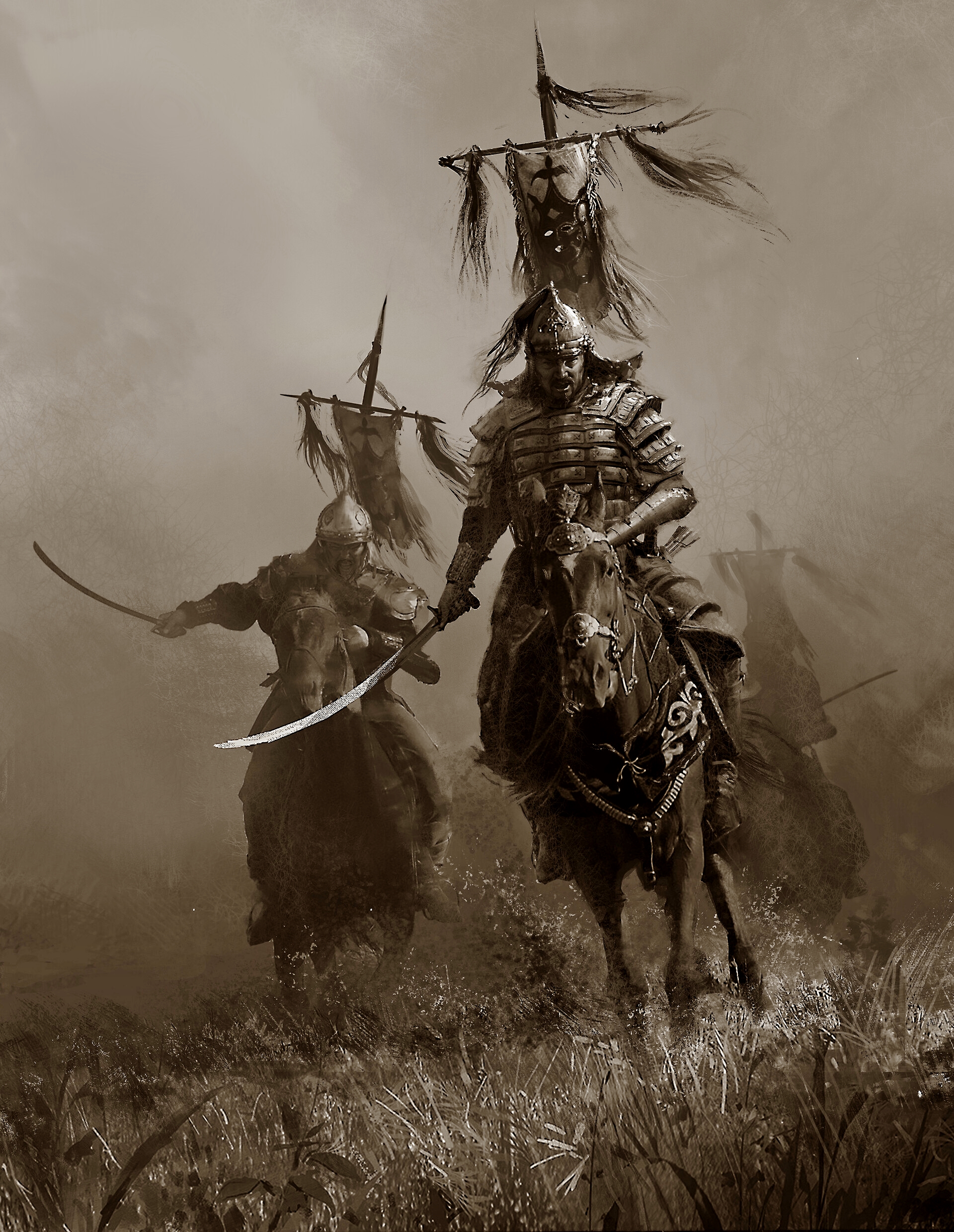 Celestial Sentinel on X: "Warriors Concept Art. By Andrey Bakulin. All  credit goes to the artist. https://t.co/dr43mEu5DX Rus Warriors; Mongol  Warriors; Vikings. https://t.co/65Z1Gb5ewy" / X