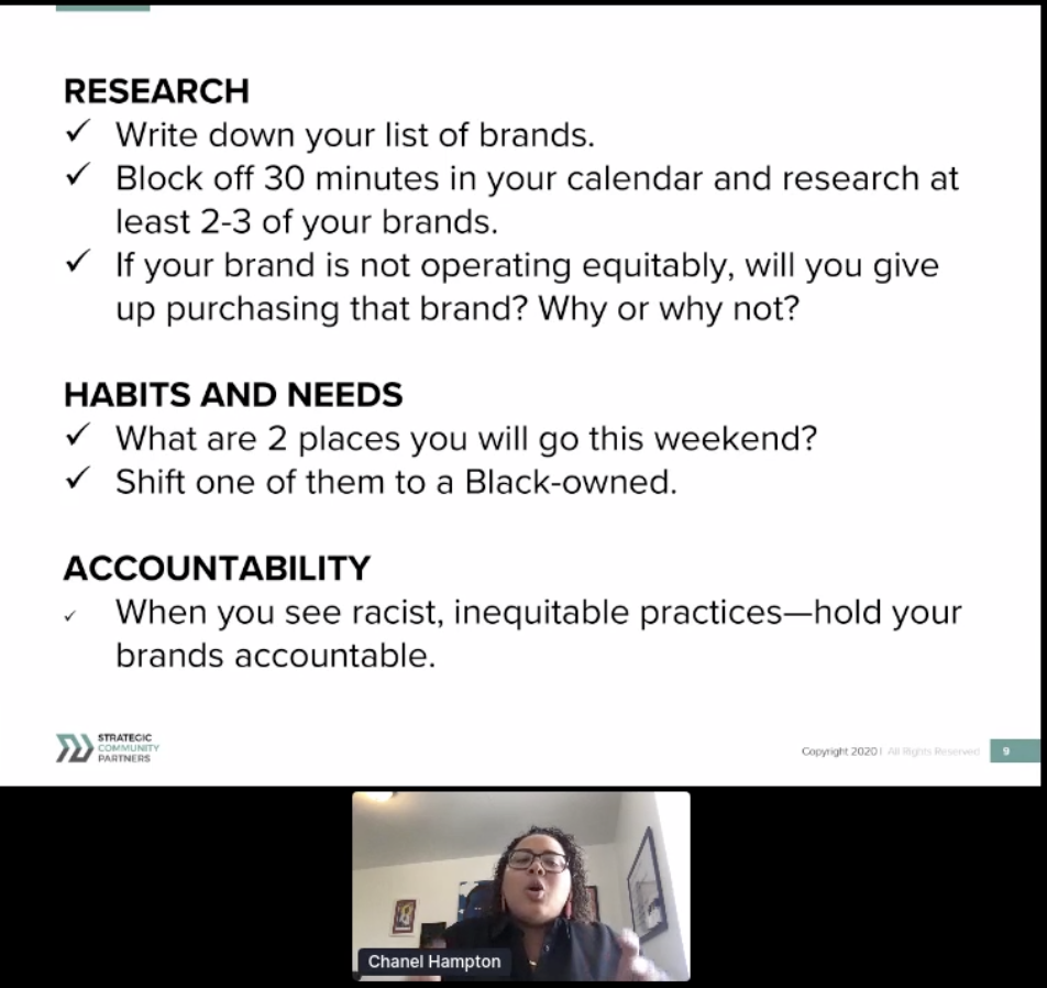 DBouis's tweet photo. @chanel_hampton giving tangible advice on putting our money where our mouth is for #equity #inclusion at @intermittenconf #intermitten20 https://t.co/5Vgj0in0h2