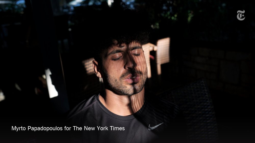 In Athens, where heat waves have shot up fivefold over the last century, coping is toughest in treeless, concrete areas.Hasib Hotak, 21, spent much of his time seeking shade with other Afghan refugees.