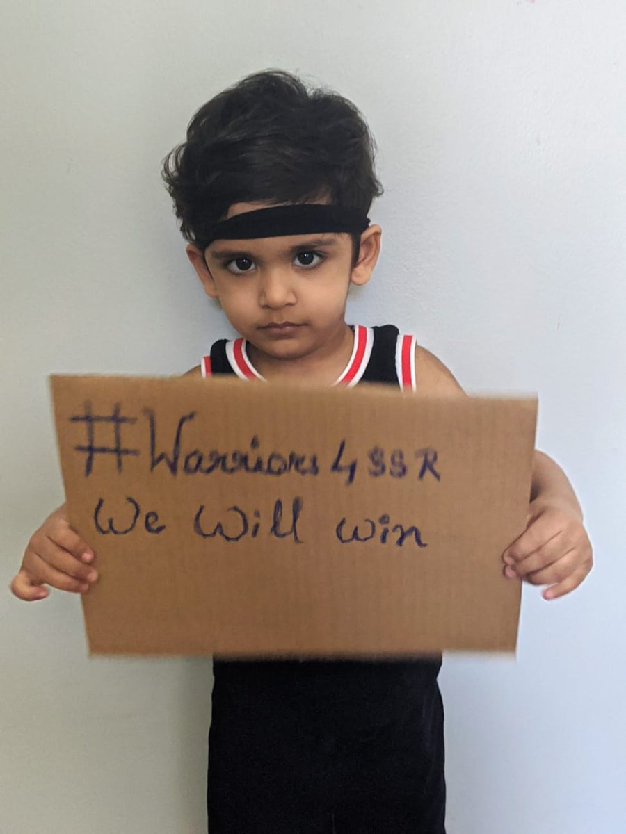 Iampawanjoshi28's tweet photo. WE WILL WIN!!
#Warriors4SSR
@ishkarnBHANDARI 
@Swamy39 https://t.co/YnpH832SI4