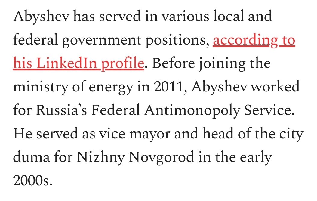 Former Deputy Director of the Department of Administrative and Legislative Work in the Ministry of Energy, Sergey Vladimirovich Abyshev, is most likely Source 1 and Source 2 is Ivan Vorontsov confirmed, great work  @ChuckRossDC!  https://twitter.com/ChuckRossDC/status/1291780347496140802