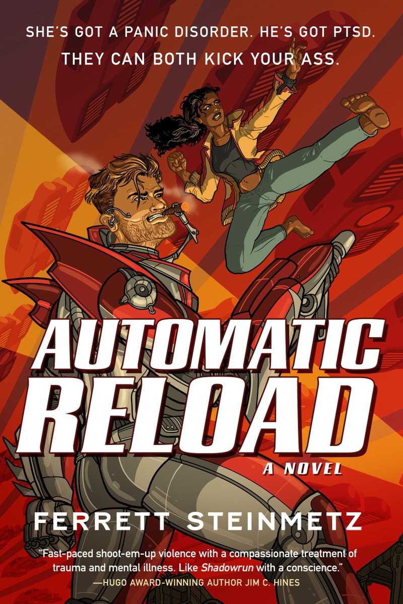 torbooks's tweet photo. ⭐️ "@ferretthimself expertly fuses cyberpunk staples and romantic comedy elements to deliver an...action-packed tale...Steinmetz imbues this rip-roaring tale with a surprising amount of sensitivity and heart."
@PublishersWkly on #AutomaticReload
https://t.co/WrzhXyHcoC https://t.co/c5k9TObC9L