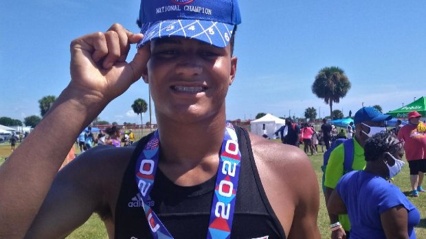 MileSplit_NE's tweet photo. Jayden Flaker Wins AAU 110m Hurdle National Title https://t.co/Jx0ZlBGr2k https://t.co/nGuqFdhq15