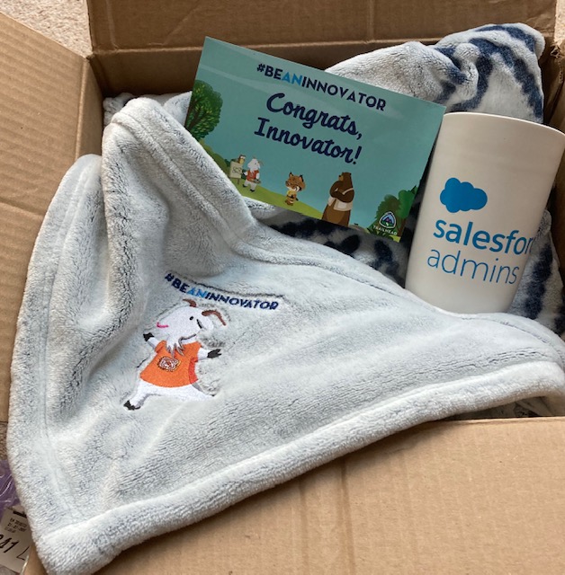 JocelynClarke13's tweet image. This week has been one of the better weeks in the Clarke household.  Receiving my prize from @SalesforceAdmns #BeAnInnovator challenge has been a real boost! Huge thank you to @RebeccaSaar @leeanndroid and the whole team 🤓💙 #LowCodeLove
