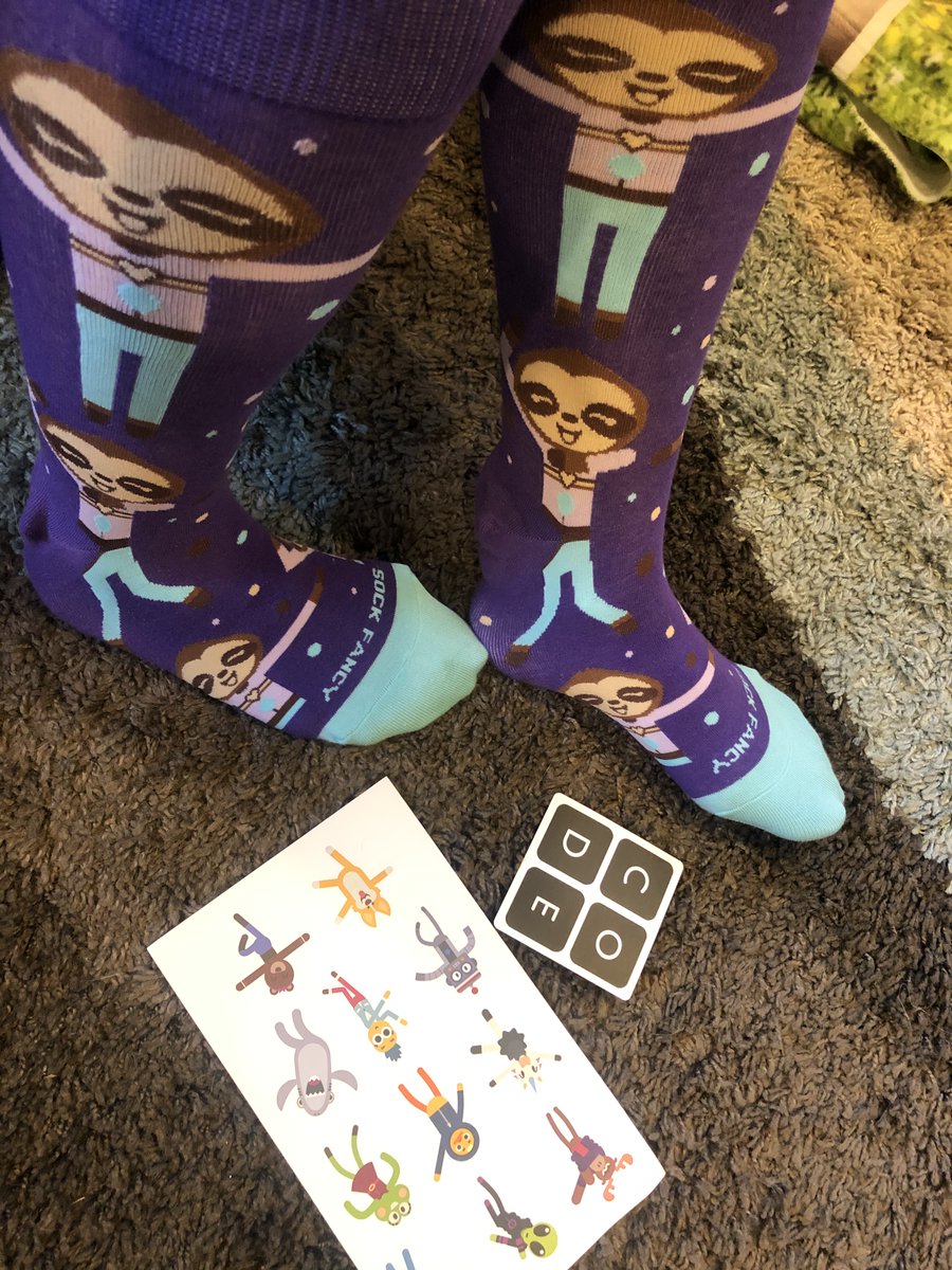 InspiredImpact's tweet photo. Lovin' the surprising and FUN swag I received in the mail for sharing #MyVirtualSetup!! #akedchat #CSforAK Thank you @Codeorg!! I love your curriculum, and I love your staff! https://t.co/bM4MRQEsaY