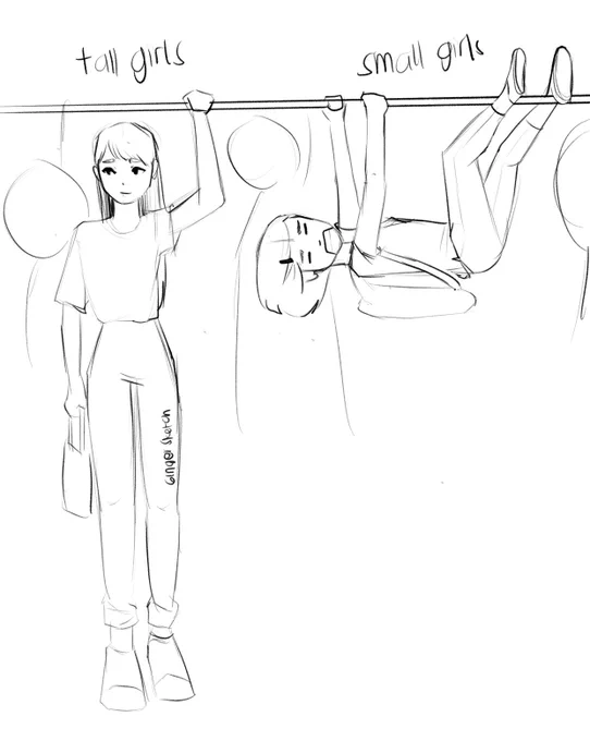 Rush hour,crowded buses, high handles ?
Tall vs small me ? 