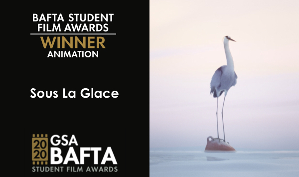 The winner of the 2020 BAFTA Student Film Award for Animation is "Sous La Glace" directed by Milan Baulard, Ismail Berrahma, Flore Dupont, Laurie Estampes, Quentin Nory, Hugo Potin from L'Ecole Des Nouvelles Images in France. 🇫🇷 Congratulations to the team!