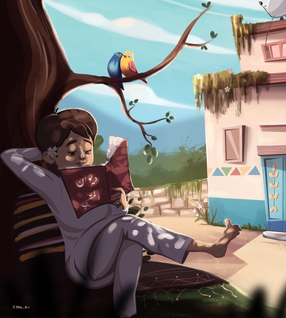 r7ma_art's tweet image. حبيت ارسم بيئة سعودية تحديدا من المنطقة الجنوبية اتمنى تحبونها 💛
#Rahmah_art