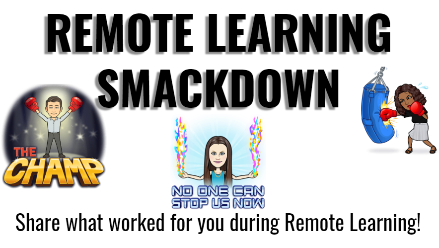 annarmstrong99's tweet image. Thanks to all of the HCS Ts who participated &amp;amp; shared in today&apos;s Remote Learning Smackdown! It was so exciting to see your enthusiasm &amp;amp; learn from you this morning! Consider this for your classroom! 
#ExpectExceptionalHCS #RemarkableRemoteLearningHCS