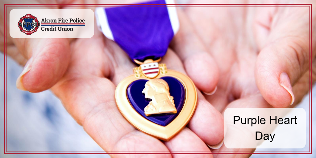 AkronFirePolice's tweet photo. Today is #PurpleHeartDay. This is when we honor and remember the brave men and women who have been injured in the line of duty or lost their lives fighting for our freedom. Take a moment today to pause and remember their sacrifice. 🙏
#PurpleHeart #AFPCU #614Living https://t.co/j3lhI8IIMd
