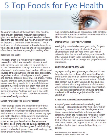 which foods can help with your vision?