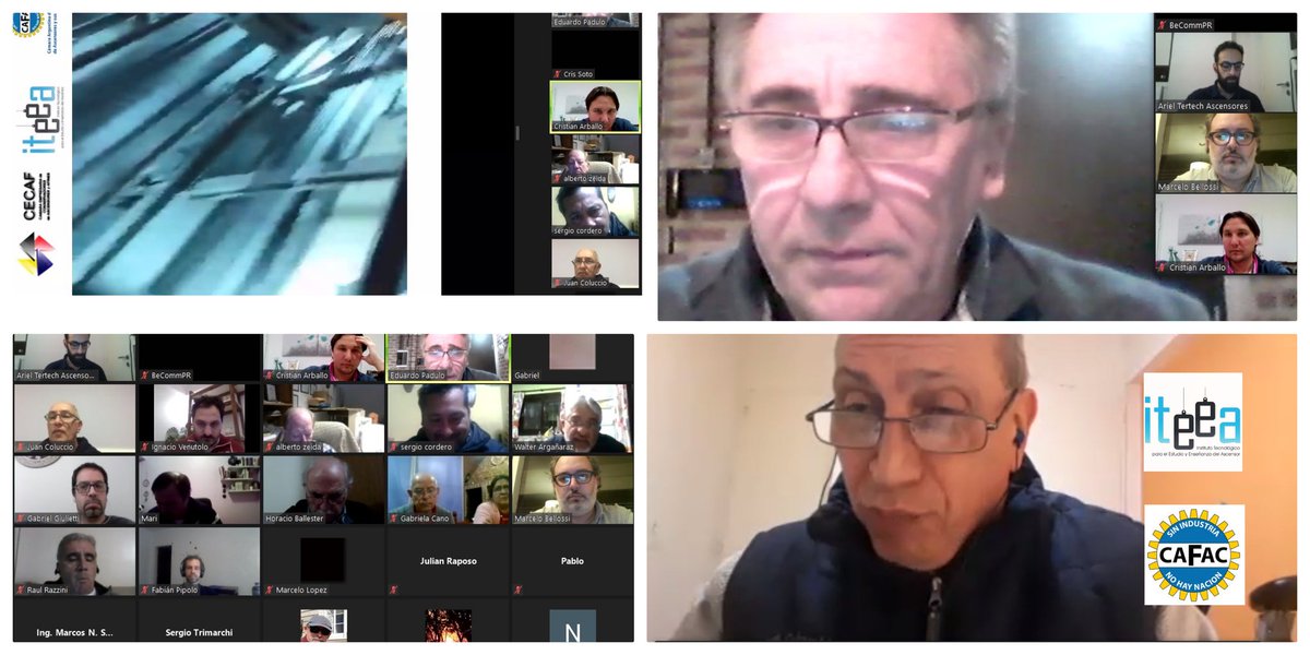 CAFACascensores's tweet image. Ayer compartimos un nuevo encuentro con el sector #ascensorista, participando e intercambiando información sobre "Componentes de Ascensores", durante la charla virtual a cargo del @edupadulo y el equipo de @ITEEA_