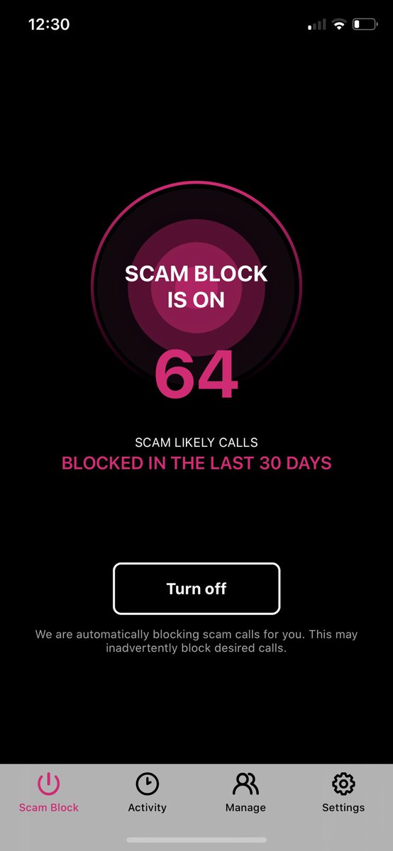 B_The_Change_22's tweet photo. @TMobile I was once at 130+. This is crazy! I used to get multiple scam calls a day! I had stopped answering any calls that weren’t saved contacts because of the scam calls. 😱 Now I can use my phone line again!! 🎉 🎊 📱 #ScamShield #TMobile #2ndInNation #1stIn5G #MagentaMagic https://t.co/m6D5HAIFeF