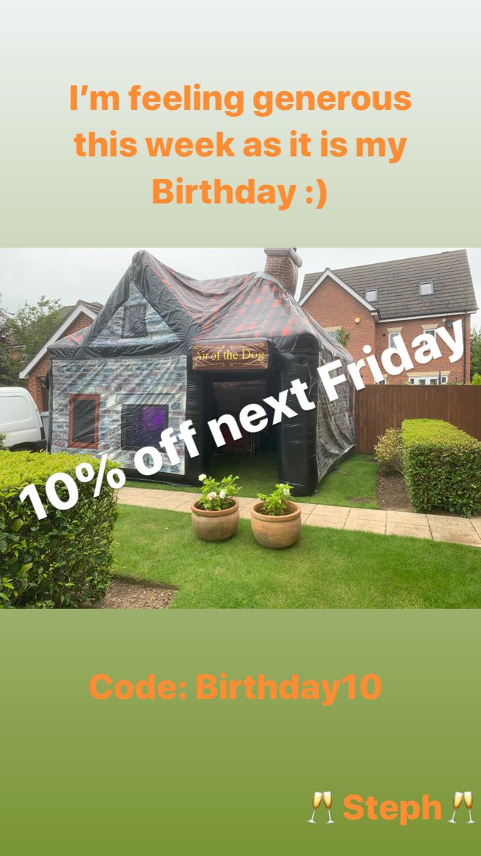 TFlatable's tweet image. 🍾Friday 14th August Available🍾
#inflatablepub #discountcode #birthday