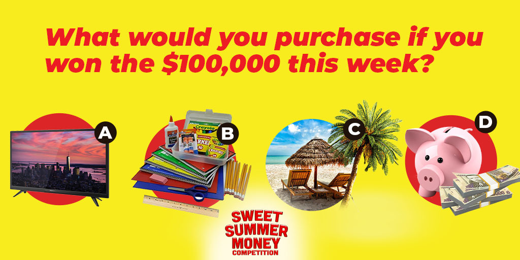 jamaicastar's tweet photo. This is the final week! What would you purchase if you won the $100,000? It's pretty easy to win! Get your copy of today's Gleaner and Star, check the ePaper or visit https://t.co/c7SwFRJYYn for full rules and guidelines.
#SweetSummerMoney #WhereLifeUnfolds #ThePeoplePaper https://t.co/fPWP0ofXpt