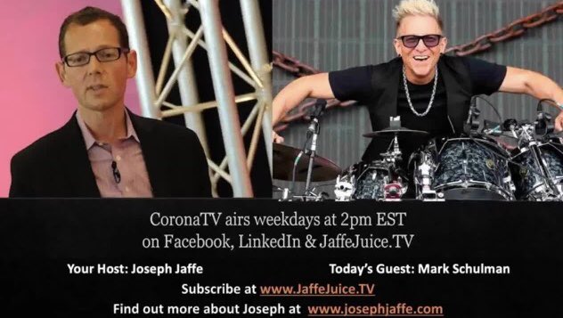 markyplanet's tweet photo. My friends check out my recent interview with Joseph Jaffe on Corona TV episode 8.3 “The Rockstar, Mark Schulman” at: https://t.co/zfjxNSd8kL #markschulman #hackingtherockstarattitude #keynotespeaker #josephjaffe #coronatv @markyplanet https://t.co/esPRGOLsOi