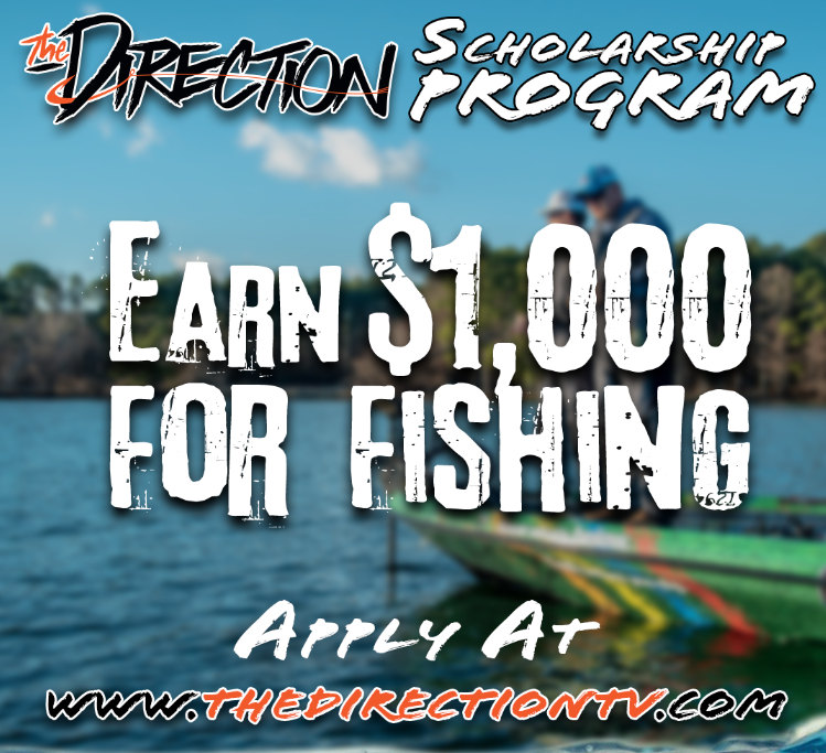 CollegiateBass's tweet photo. SCHOLARSHIP OPPORTUNITY:  @TheDirectionTV is offering student anglers the opportunity to earn a $1,000 scholarship!  Follow this link for more details and to apply: https://t.co/Eg6n06mKra #TheDirectionTV #Scholarship #WeAreCollegiateBass https://t.co/Ge9Lj176W4