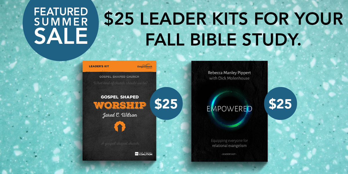thegoodbookusa's tweet photo. ☀️Don't miss our featured summer sale of the week!☀️

Get a $25 leader kit for your fall small group or Bible study. We have curriculum from @TGC, @beckypippert, @RicoTice, and more.

https://t.co/kDAvFEkzwM https://t.co/4vRMiALPST
