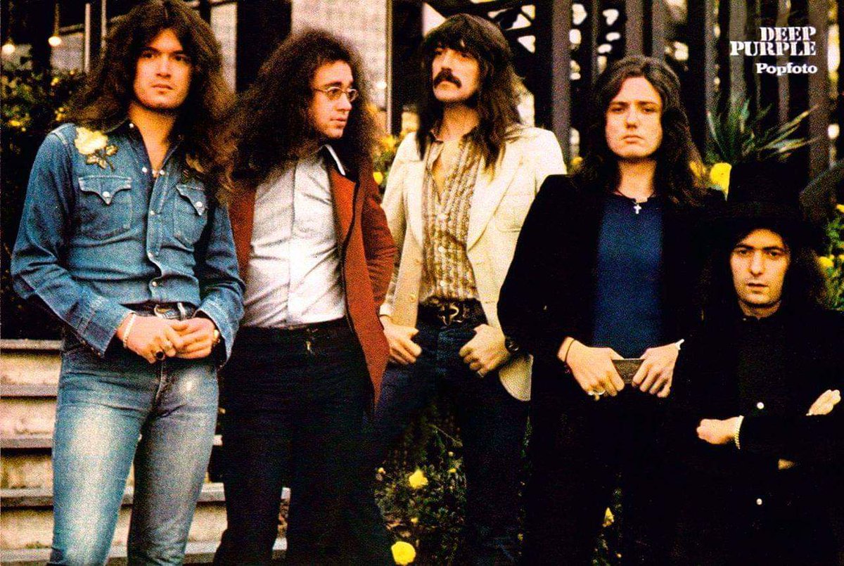 Agnes on Twitter: "#DeepPurple Mk III line-up, 1974. Glenn Hughes, Ian  Paice, Jon Lord, David Coverdale, Ritchie Blackmore… "