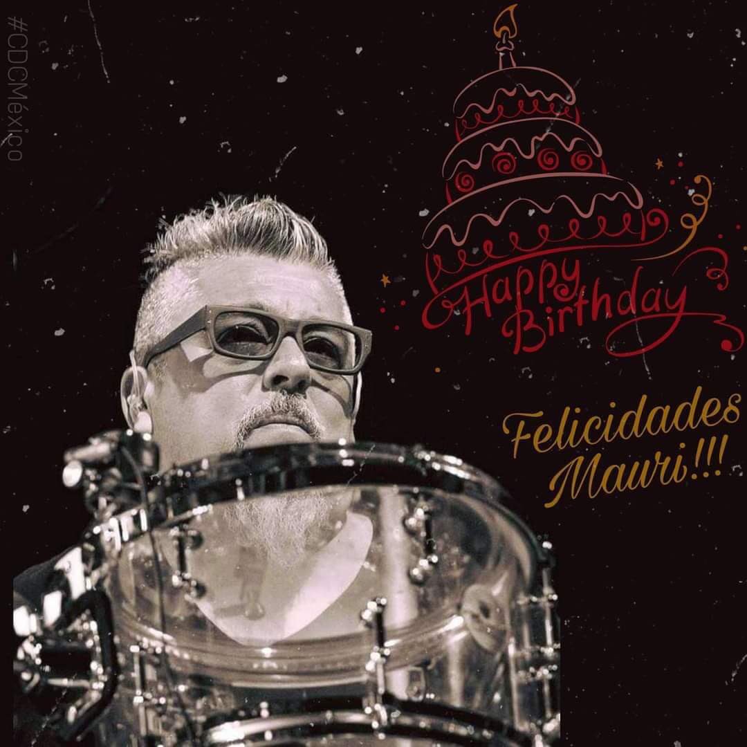 De parte de la Comunidad México queremos enviarle un afectuoso abrazo deseando lo mejor Muchas felicidades a uno de los mejores bateristas de latinoamérica referente del rock en español  #MauricioClaveria 🎂🎁🎉🥂
¡Que tengas un excelente día! 
#CDCMéxico
#FelizCumpleaños