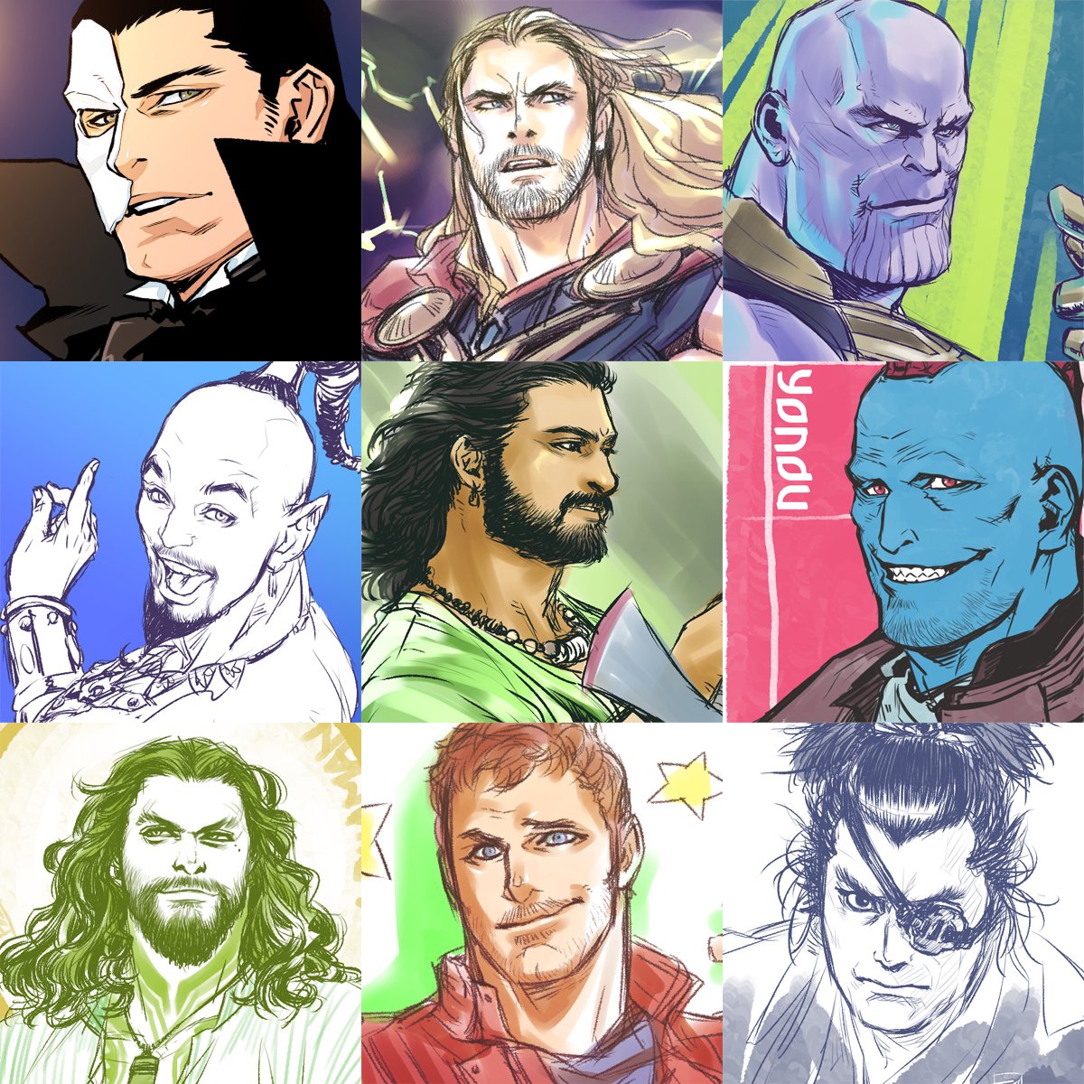 ダグに乗ってみたけど、おっさん率がすごくなってた…。
2枚目は映画系
 #faceyourart 