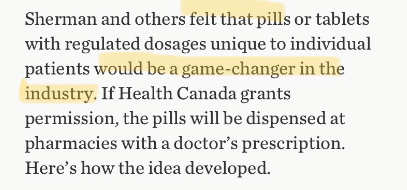 6) The pill would help with highly addictive opioids used to treat health problems such as chronic pain, depression, anxiety, seizures, and post-traumatic stress disorder. This development would severely disrupt Big Pharma https://www.thestar.com/news/gta/2018/03/25/barry-sherman-was-helping-to-develop-pot-pill-for-medical-marijuana-users.html