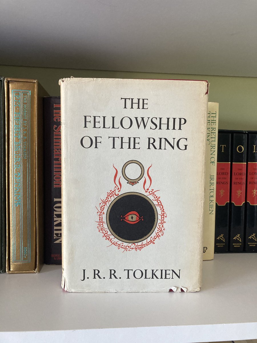  #TolkienEveryday Day 16Arivied just today, the newest prized possession of my  #TolkienCollection a 1st edition 8th impression of Fellowship of the Ring