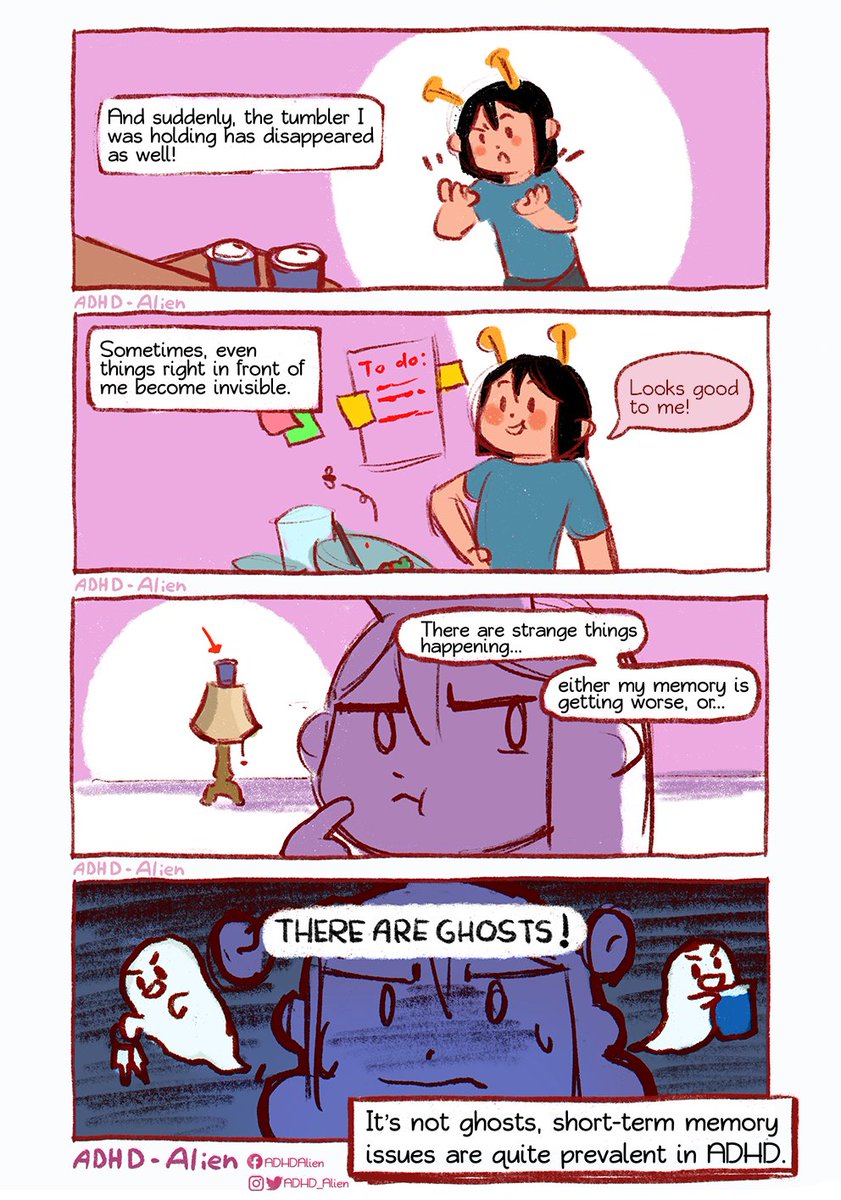 Why do I keep losing things? Aka Nothing good has ever come from trying to "just not forget"
(I wipped up a quick comic cause I had a joke on my mind, but I'll be doing a whole graphic on coping with memory issues!)