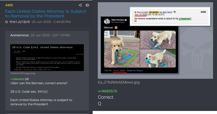 15) Q drop 4485 provides a picture of Pompeo’s dog, Mercer. “Do Anons understand what is about to be unleashed"?