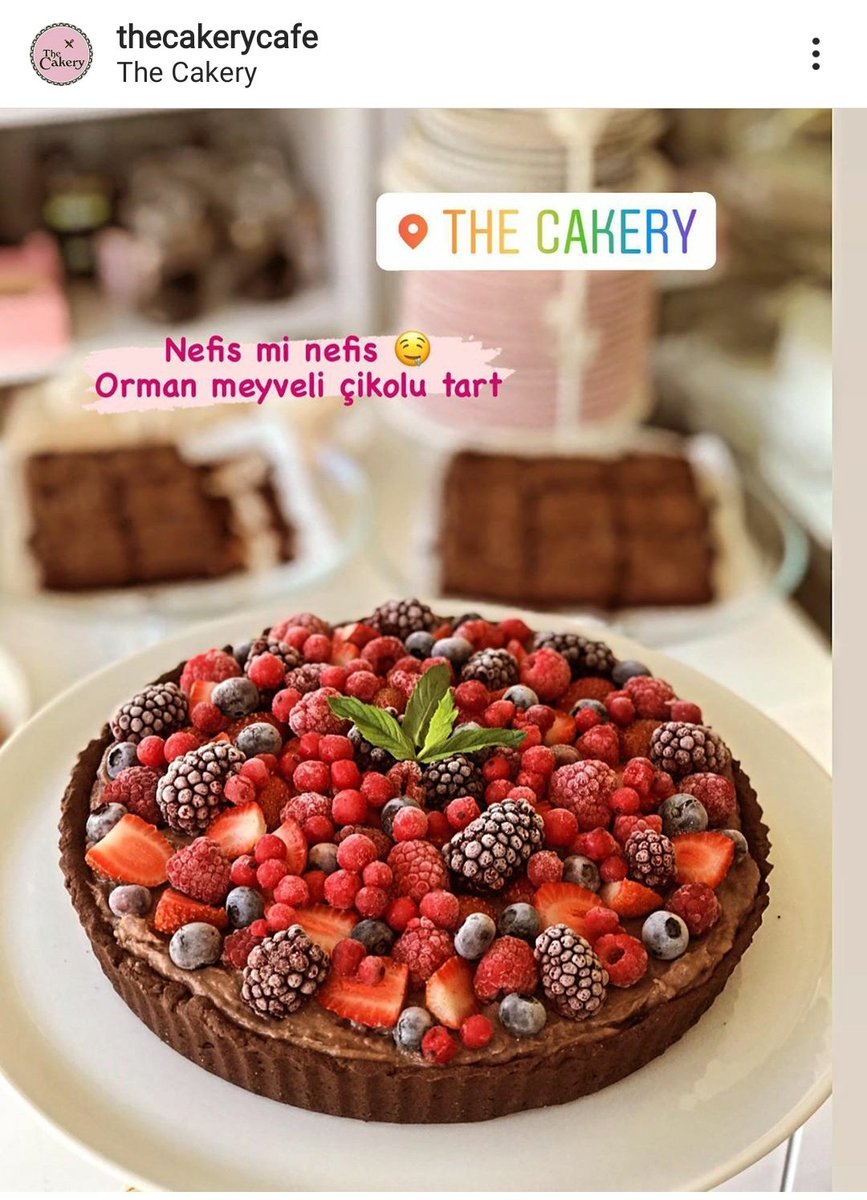 #Thecakery 'de orman meyveli enfes tart..

İNSTAGRAM: instagram.com/thecakerycafe 

Güzelyalı, 3002. Sk. No:1, 55270 Atakum/Samsun
maps.app.goo.gl/dve5TGpsBHHsLN…