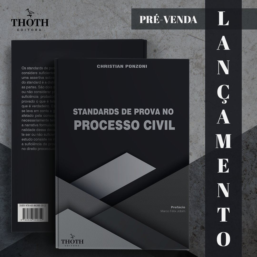 EditoraThoth's tweet photo. Com grande entusiasmo, anunciamos um lançamento especial da #editorathoth❗
A obra “Standards de Prova no Processo Civil”, de autoria de Christian Ponzoni, já está disponível para pré-venda.

Acesse nosso site: https://t.co/sEJaGems4F
#standard #standardofproof #processocivil https://t.co/D0JpIl4awc