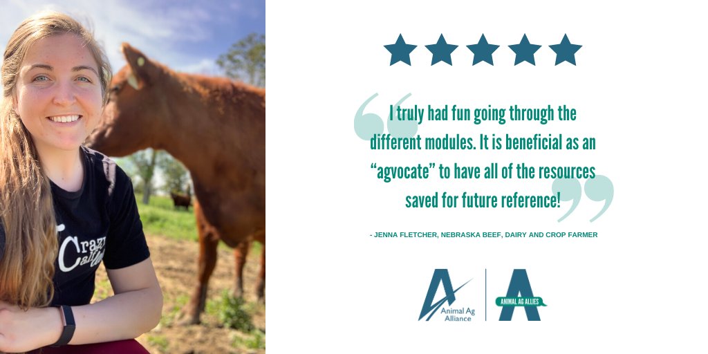 animalag's tweet photo. The Animal Ag Allies program connects and empowers farmers, ranchers, and veterinarians to be outspoken #agvocates for agriculture. Enrollment ends today! @WiscowsinGal https://t.co/4lhQDKoyIT