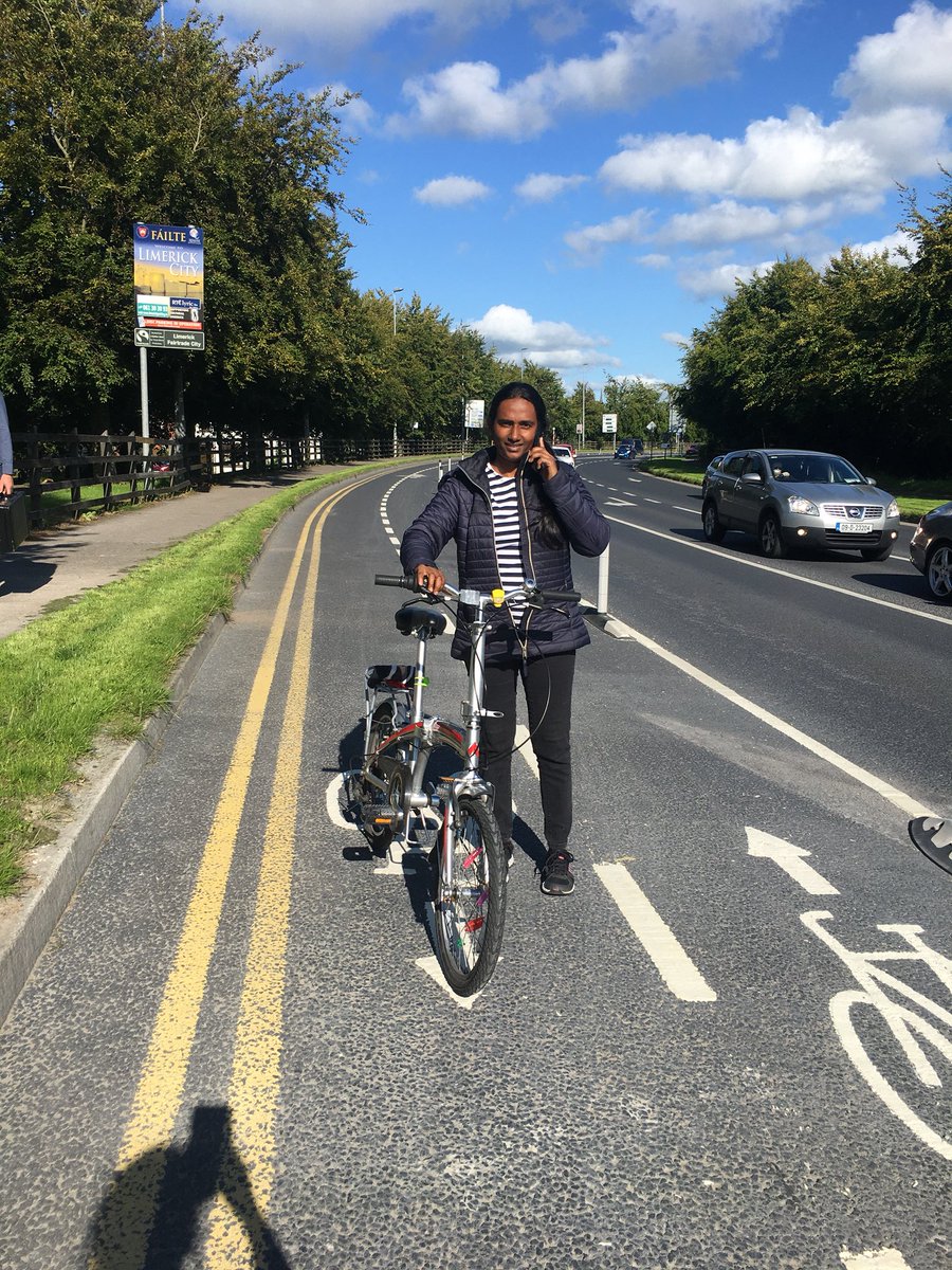  #ShannonBridge is set to become the next political battle ground in Limerick’s transport struggle. So I took to the new segregated temp cycle lane to meet those using it. First I met Tanusha- a student who uses it every day to get to college & into the city centre.