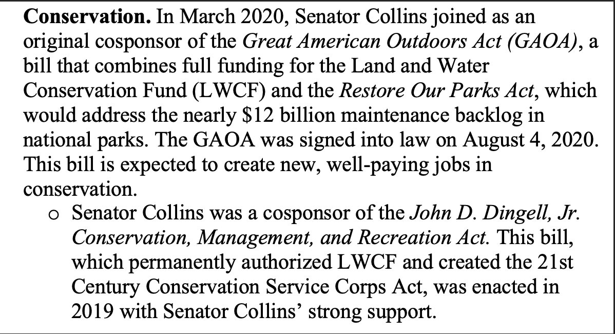 5/ Conservation...  #mepolitics