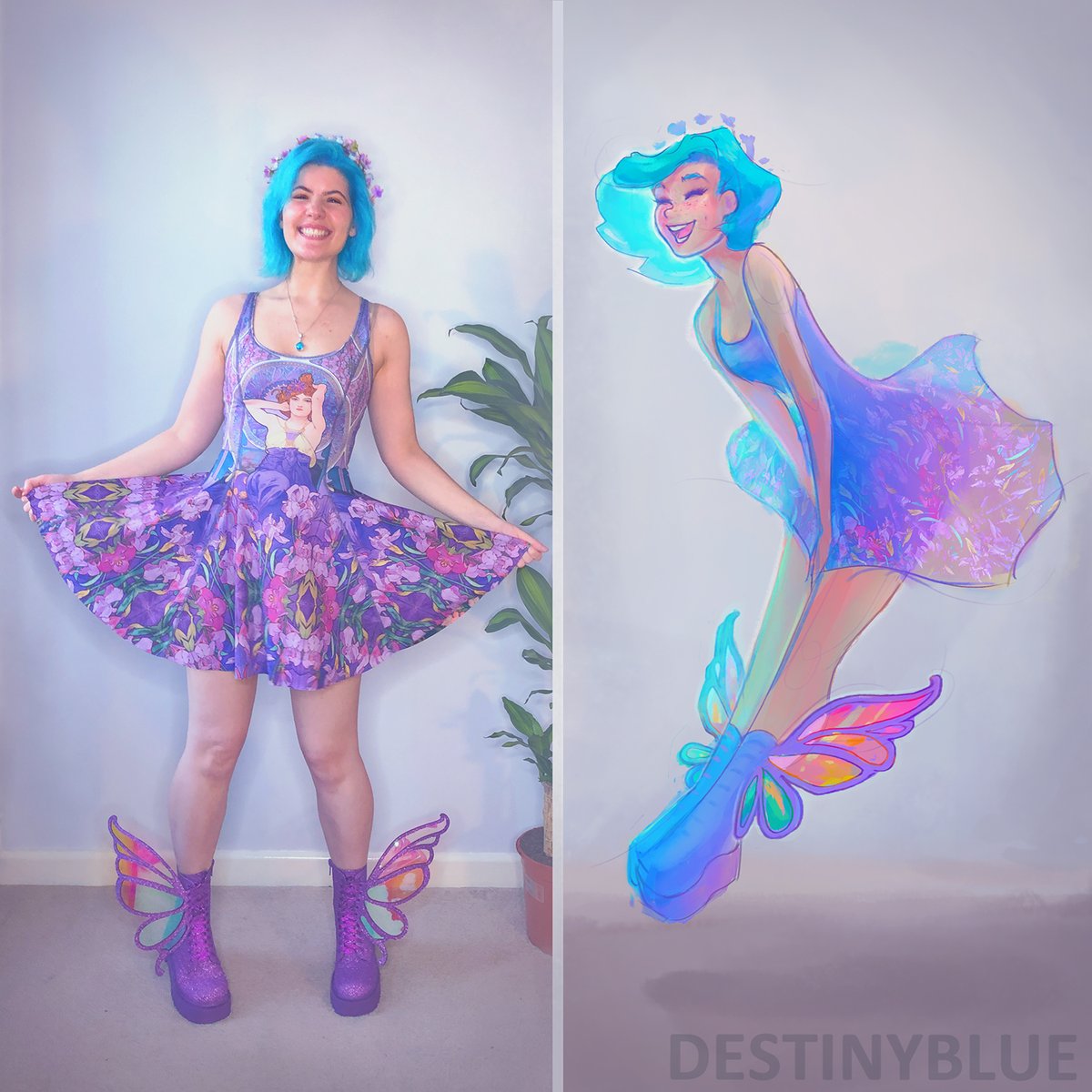 DestinyBlueArt's tweet image. I'm doing better! 💙

The TMS treatment is starting to work.
It's still early days but it feels good to feel good! 😄