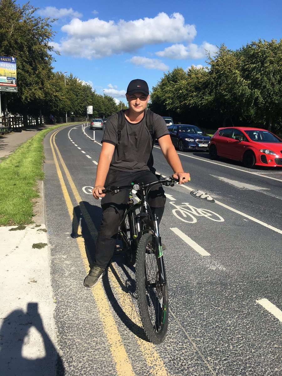 Next we met Davis, originally from Latvia and working in car sales in the city centre. He uses the cycle lane daily to get to & from work.