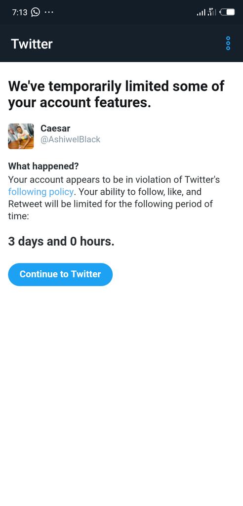 Twitter don't want to leave me alone
🤨