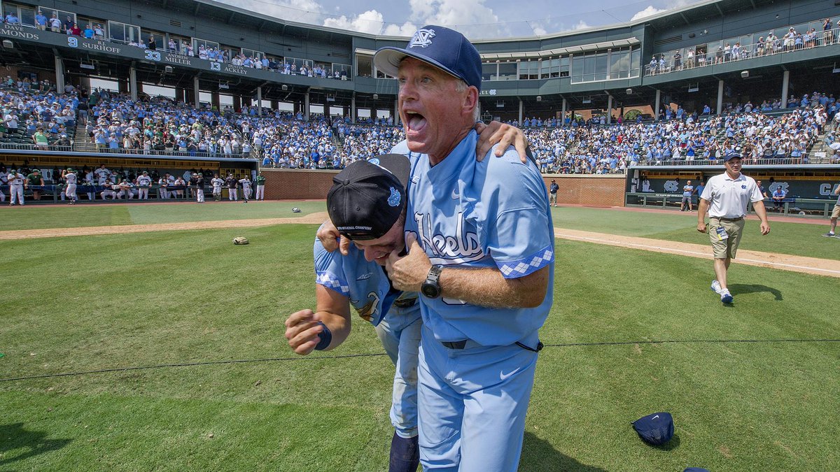 Many images come to mind when I think of Coach Fox. But the one that I'll never forget is this one, taken after UNC clinched its spot in the 2018 CWS.

He so badly wanted those players to experience Omaha, and I've never seen anyone as happy as he was after sweeping Stetson.