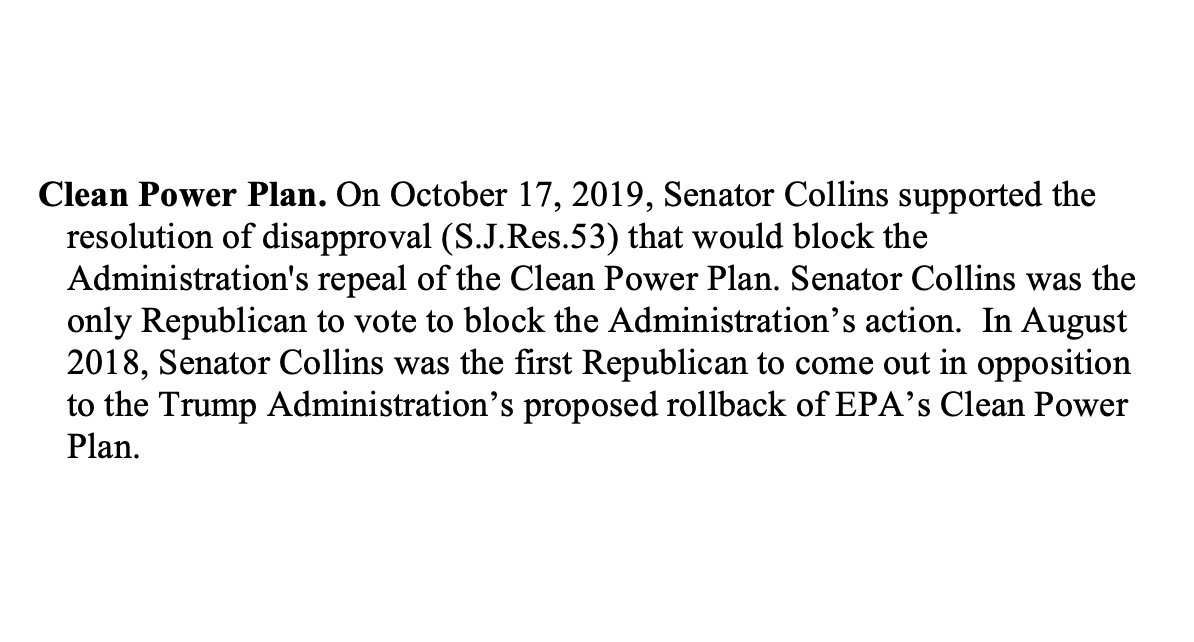 7/ Clean Power Plan  #mepolitics